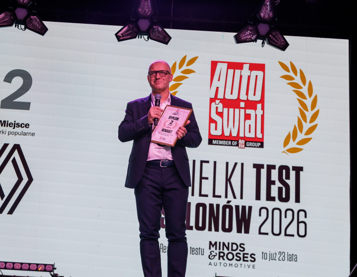 RENAULT NA 2. MIEJSCU W WIELKIM TEŚCIE SALONÓW AUTO ŚWIATA 2026